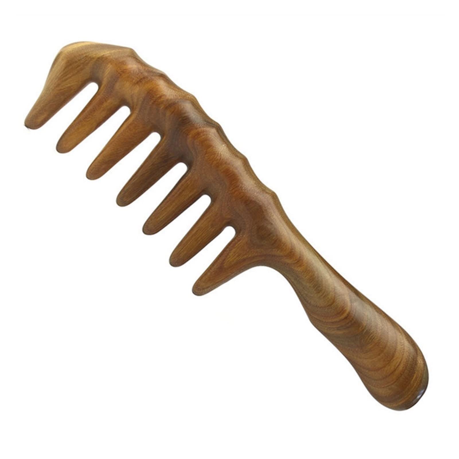 Combing Brush for Men and Women Men's Comb Comb - Curled Tooth Comb - Comb Barber Comb Comb for Curly Hair(B)