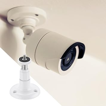 2 Pack Camera Wall Mount Bracket, 360° Adjustable Holder, White