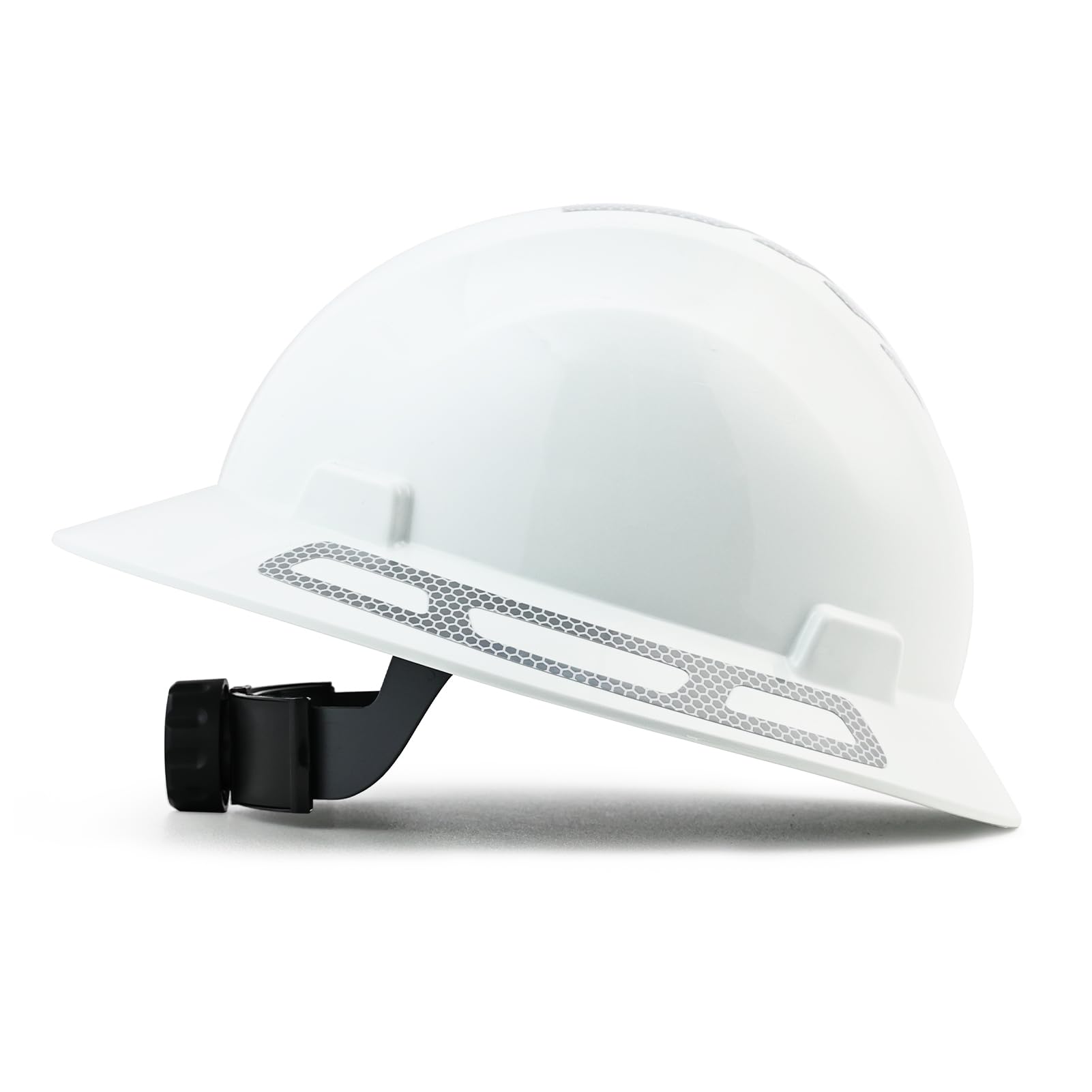 Casco de electricista de ala completa – Clase E, G y C, ANSI Z89.1 aprobado por OSHA Casco de seguridad de construcción, tapa sin ranura, cascos de construcción