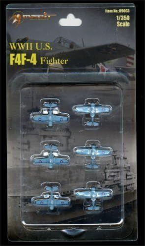 1:350 WWII U.S. F4F-4 Fighter Plane (6 Pieces)