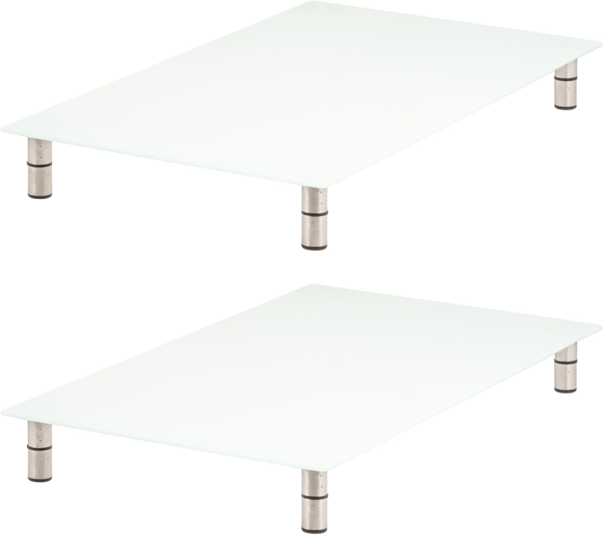 bremermann Hob Cover Plate Set of 2 Safety Glass Approx. 30 x 6 x 52 cm W/H/D Variable Base (Gold)