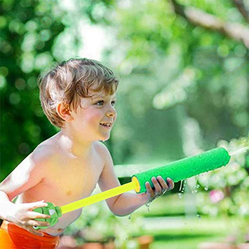 4 PACK Water Blaster Squirt Soaker Gun Water Shooter Pool Foam Noodles Pump Outdoor Water Toy with Animals Handle Summer Swimming Pool Toys Beach Sand Water Fight Game for Kids Boys Girls Adults