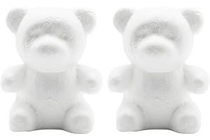 2Pcs Eco-Friendly DIY Styrofoam Bear Modeling for Arts and Crafts