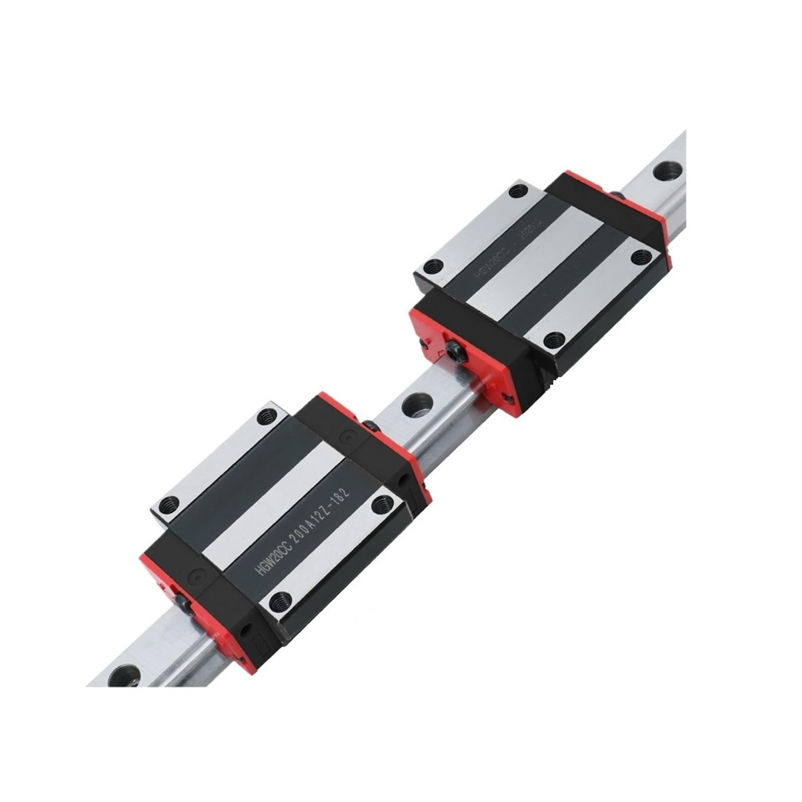 Linear Rail, Linear Sliding Gide Linear Guides 2pcs HGR30 200mm-500mm Linear Rails Green + 4pcs HGH30CA(400mm)