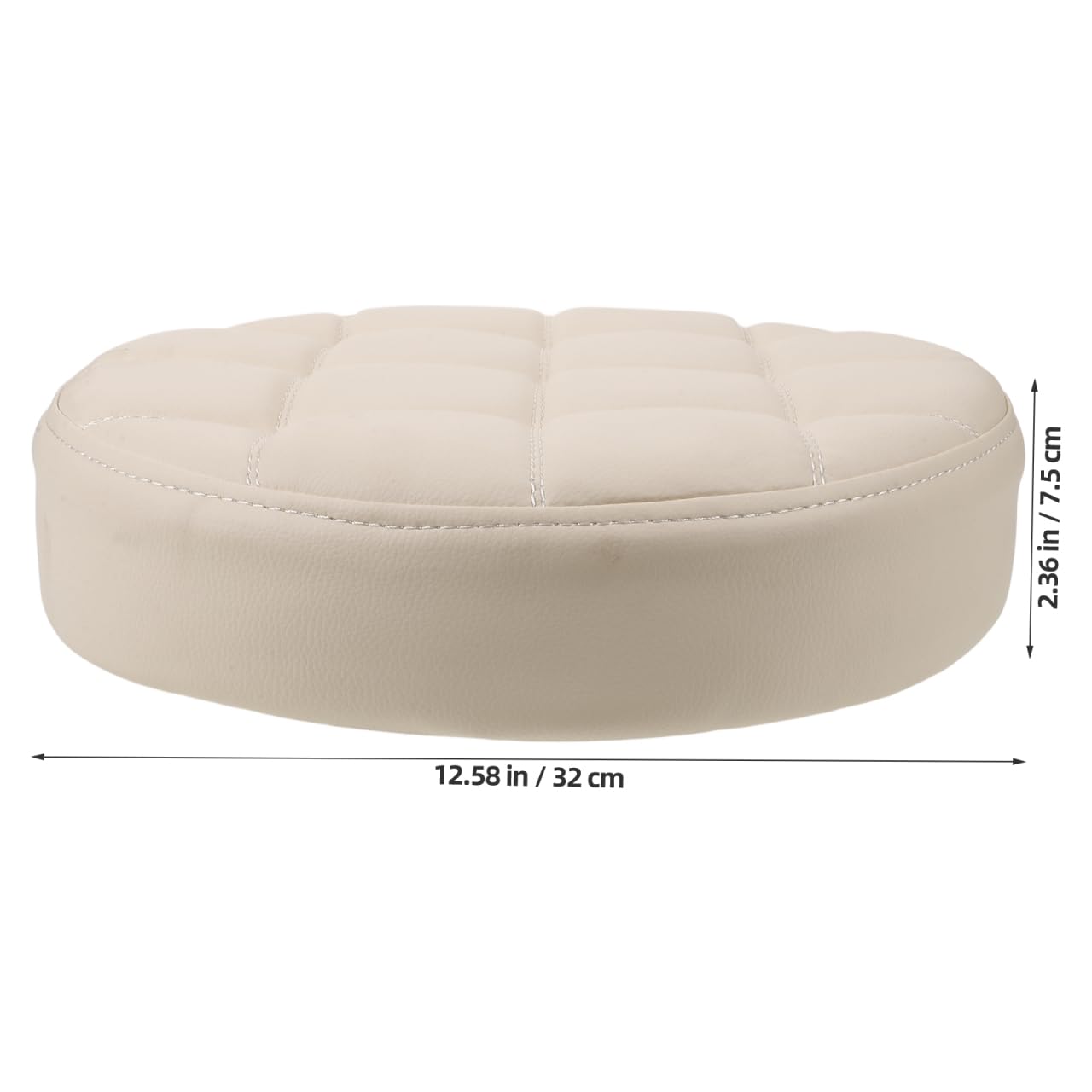 PRETYZOOM Coussin De Siège Rond en PU 12.60X12.60X2.95 Pouces Remplacement pour Tabouret De Bar Confortable Usage Restaurant Et Maison