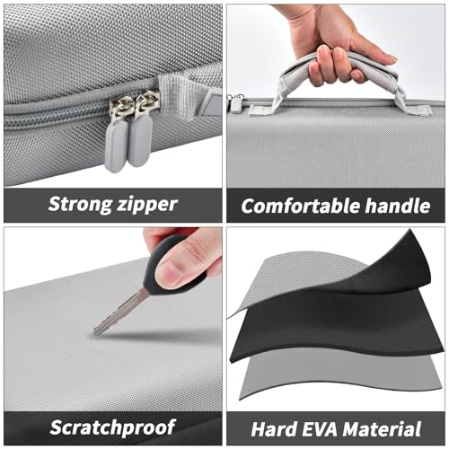 Image of GWCASE 66+ Pocket Knife Storage Case for Folding Knives, Butterfly Knives | 88 Elastic Slots in Four Sizes, Hard EVA Protection for EDC Collectors, Home Display, Camping and Travel, Gray, Case Only