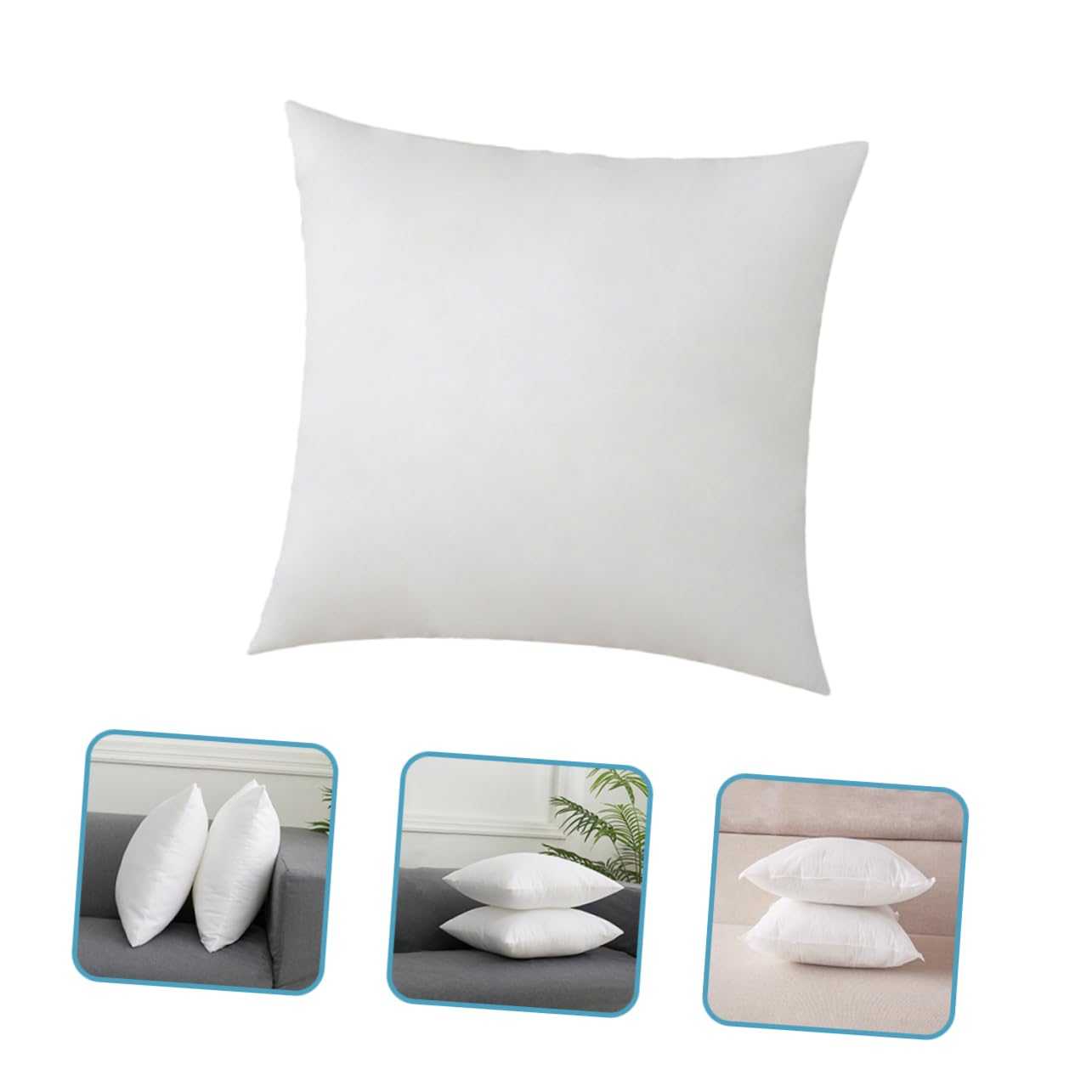 Yardenfun Inserti Per Cuscini 45x45 Cm in Pp Cotone Morbido, Set Da 2 Pezzi, Imbottitura Decorativa e Confortevole