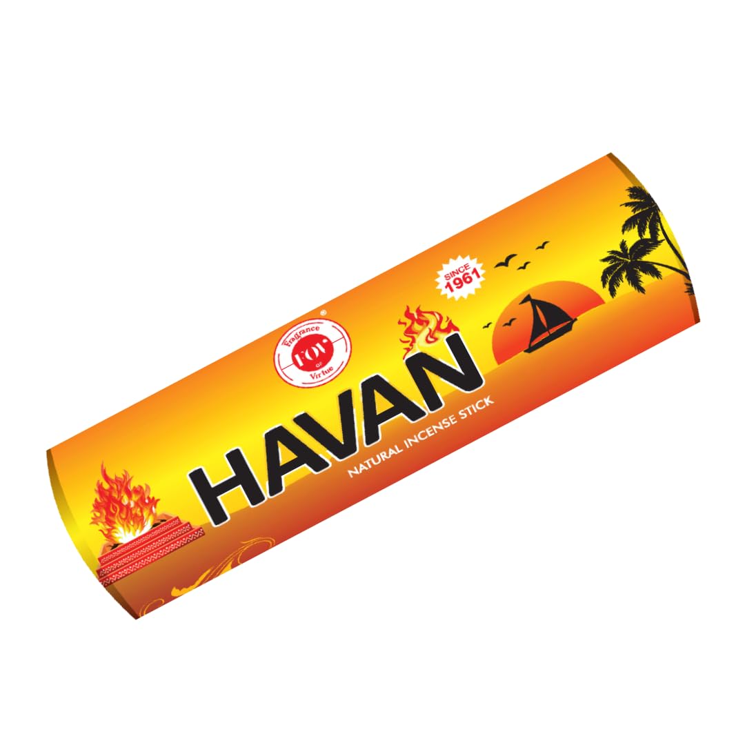 Fragrance of Virtue|Havan Agarbatti|Ritualistic, Cleansing Fragrance for Pooja and Daily Use (Pack of 2, 340 Sticks, 500gm)