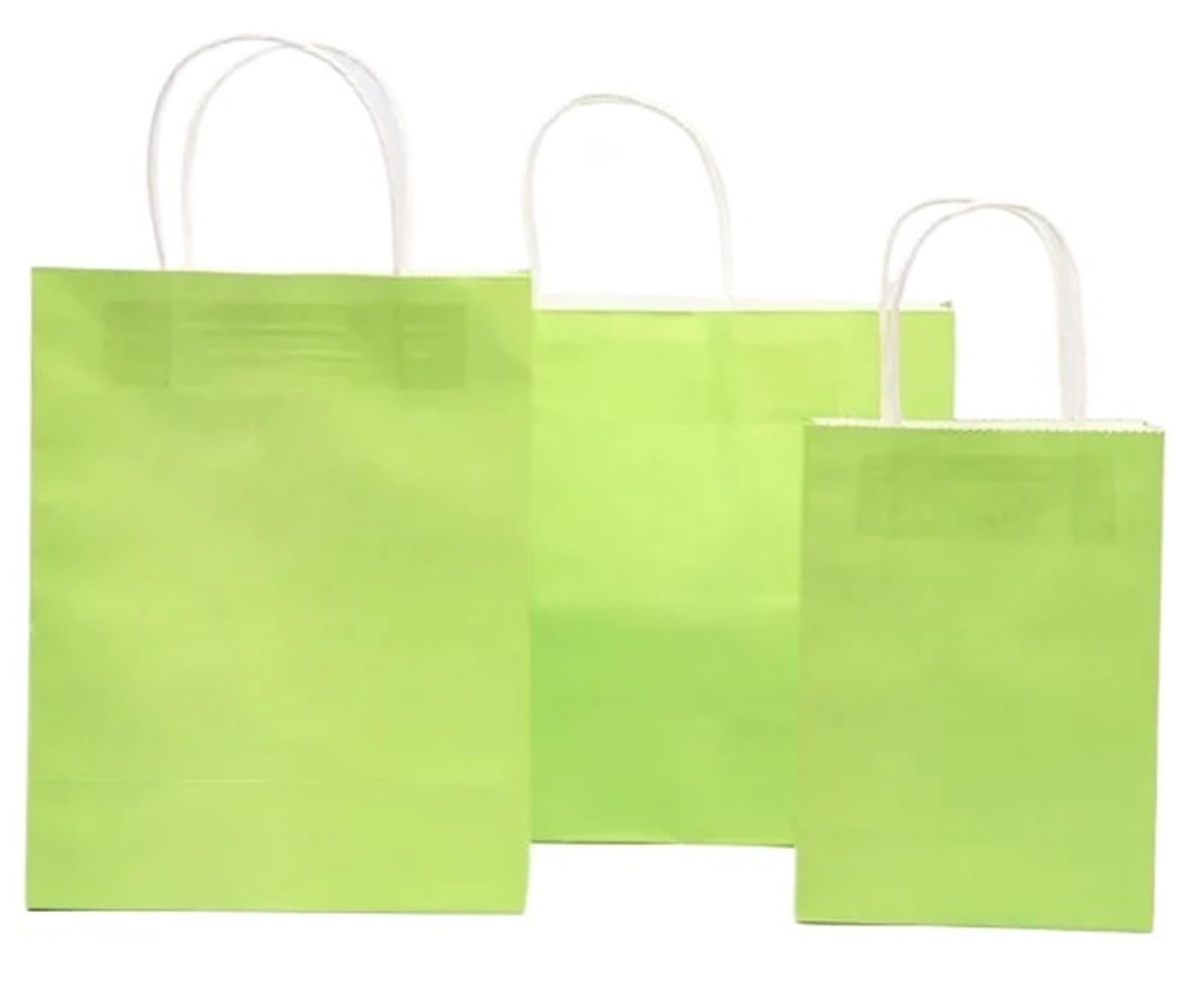 Kraftpapier Tüten 20 Stück Mini-Kraftpapiertüten klein/mittel/groß mit Griffen, Festival-Uxury-Verpackungspapiertüten, Süßigkeiten-Einkaufstaschen(Color2,Width-height 15x21cm)