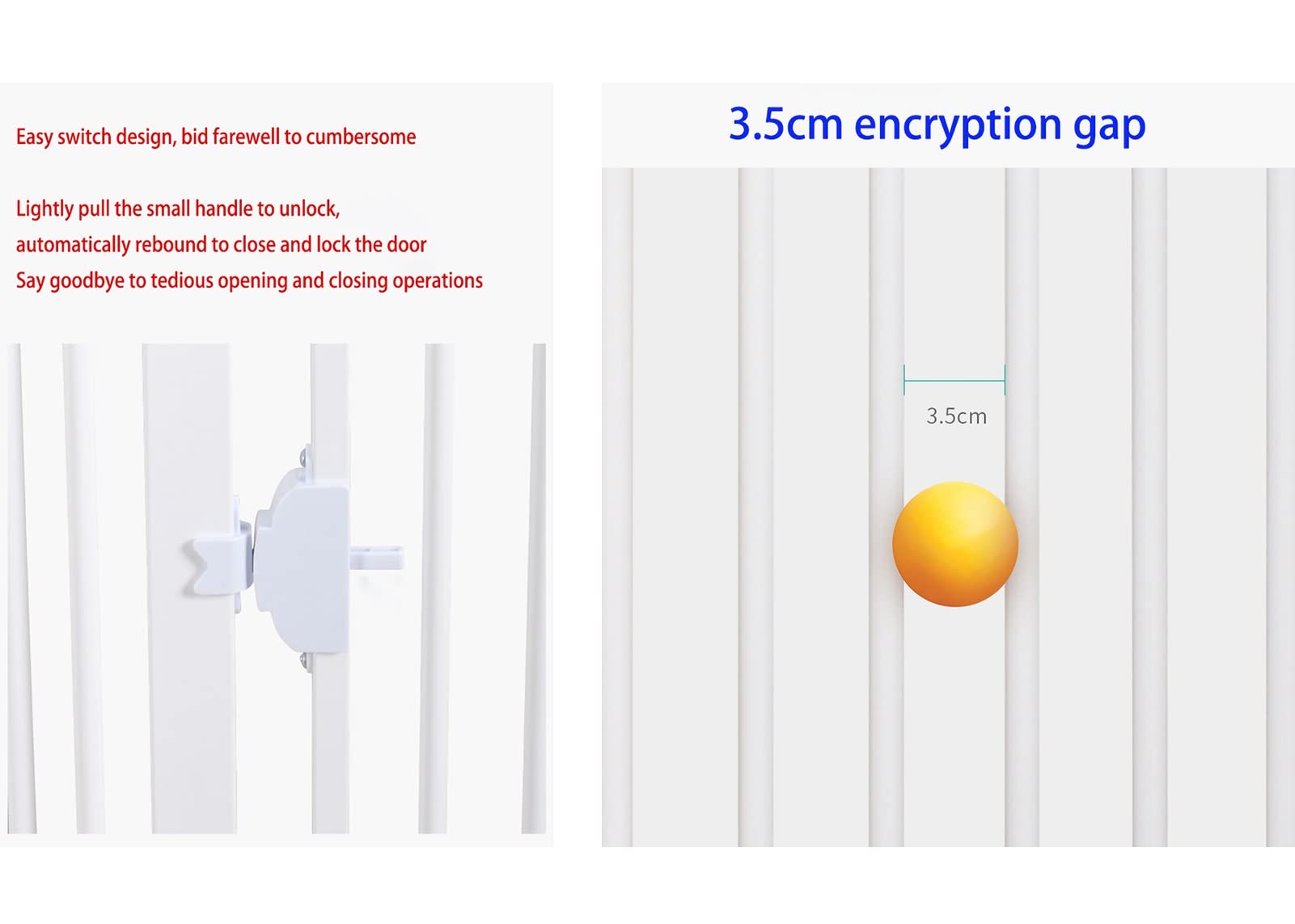 Cancelletto Di Sicurezza Safetots Extra Alto 104cm - Per Scale E Bambini, Chiusura A Pressione, Nero - Foto 5