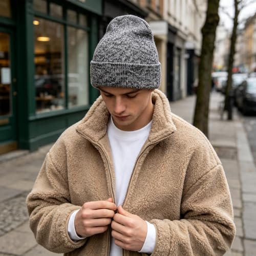 Image of ZOORON Beanie for Men Women Slouchy Winter Beanie Hats Cuffed Skull Caps