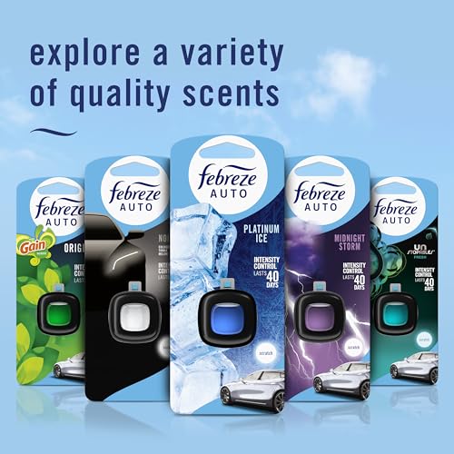 Febreze Odour-Fighting Auto Air Freshener, Car Vent Clip, Old Spice, 4ct - image 8