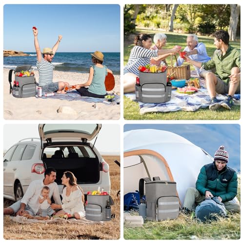 Image of Backpack Cooler - 54 Cans Large Capacity Insulated Leak Proof Backpack for Men & Women, Cooler Bag Picnic Camping Beach Hiking Travel Lunch Backpack