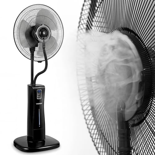 VASNER Cooly Standventilator mit Sprühnebel – Ventilator Leise...