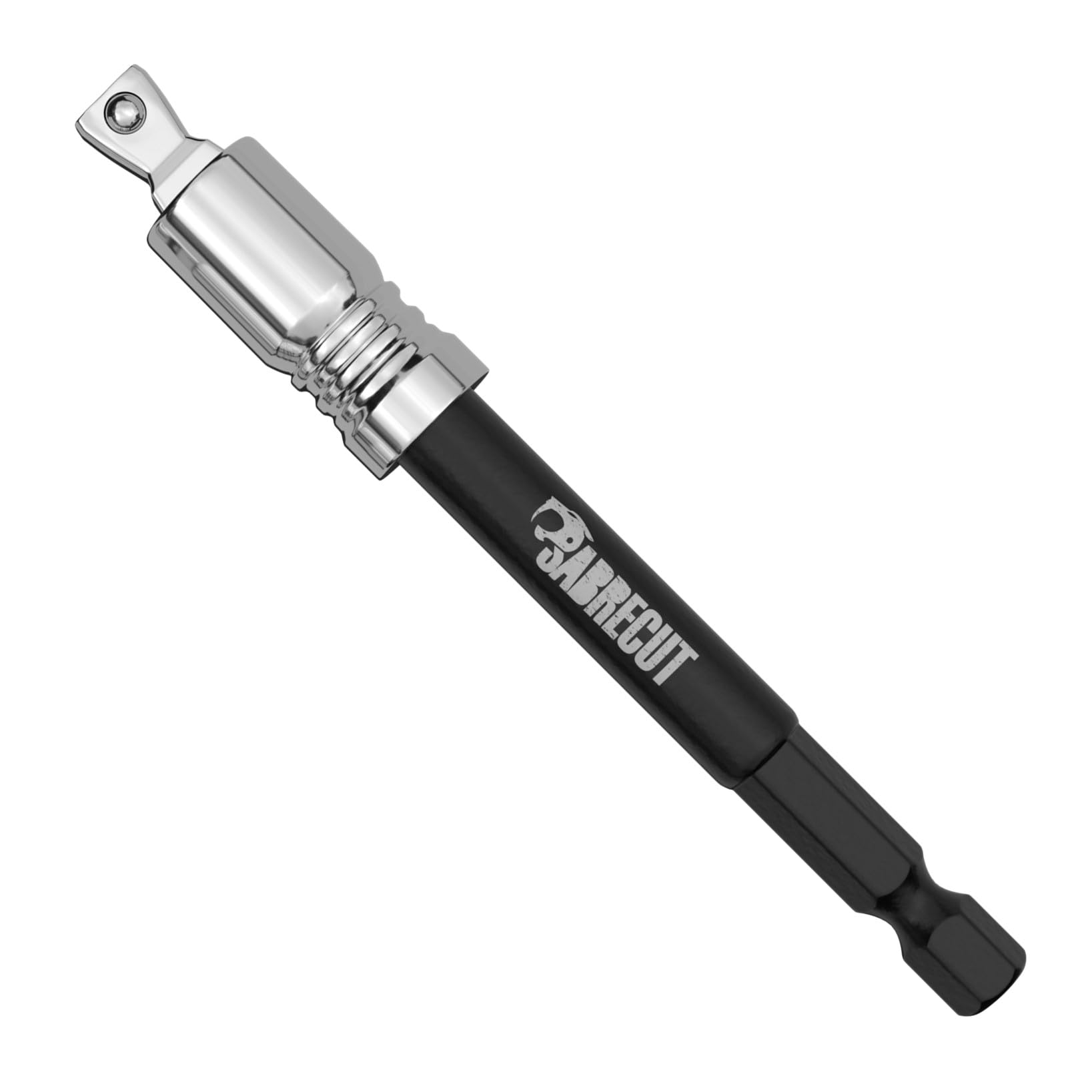Sabrecut Black 1 X Scisa10014 95Mm 15 Degree Tilt Socket Adapter 1/4 Inch Hex To 1/4 Inch Square Drive For Impact Drivers Wrenches And Ratchets