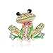 Produktbild Magssdy Broschen Mode Auto Toon Tropf Frosch Brosche Europa und Amerika Brosche 3,1 * 4,7 cm