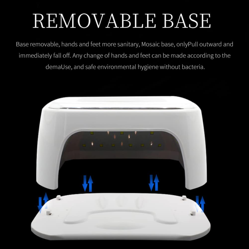 AAPIE 99 W Nagellampe 42 LEDs UV-Eislampe mit Timer-Einstellung Automatischer Sensor LCD Professionelle Salon-Uv-Nagellampe für Fingernägel und Zehennägel