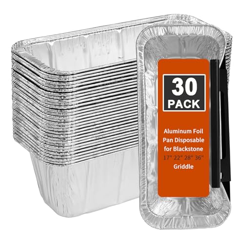 Comparison: Best Oil For Blackstone Grill 4 Whaleme Grease Cup Liners for Blackstone Griddle 5017 - Blackstone Griddle Accessories, Disposable Grill Grease Tray, Aluminum Foil Drip Pan Grease Catcher Cup Liner for 17, 22, 28, 36 Inch (30 Pack)