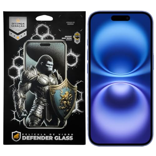 Gshield Película Defender Glass Preta para (iPhone 16)