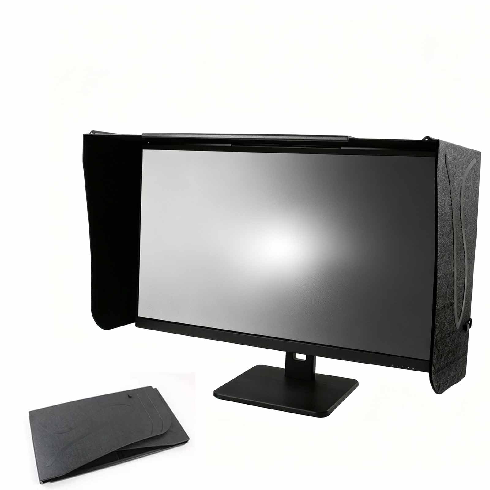 Parasol para Monitores De 29 A 34 Pulgadas: Parasol Portátil De Escritorio para Proteger La Privacidad Y Reducir El Deslumbramiento En La Oficina Y para Jugar.