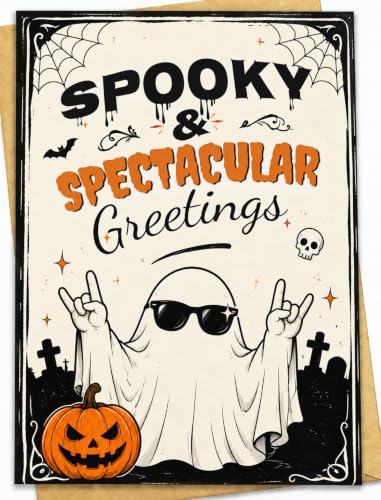 YoourLinee Halloween Cards and Envelope — Warm Halloween Wishes Inside - image 1
