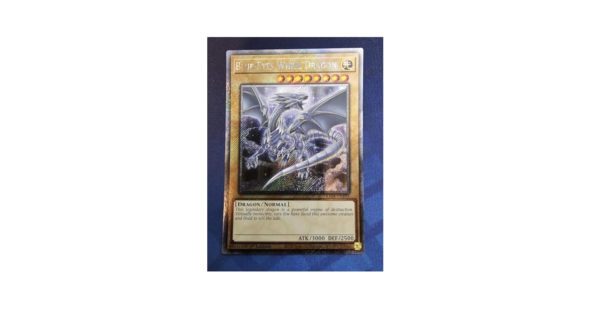 遊戯王 - Platinum Blue-Eyes White Dragon Platinum Blue Eyes White Dragon Card - Etsy