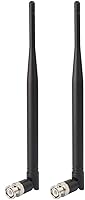 Vista 1 de Bingfu Antena receptora de micrófono inalámbrico UHF 400 MHz-960 MHz BNC Antena macho (paquete de 2) para sistema de micrófono inalámbrico, receptor
