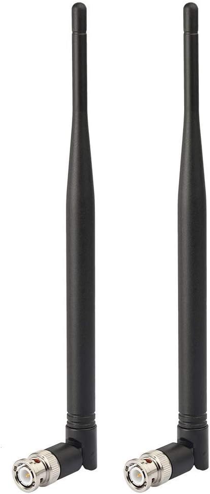 Bingfu Wireless Microphone Receiver Antenna UHF 400MHz-960MHz BNC Male Antenna (2-Pack) for Wireless Microphone System Mic Receiver Remote Digital Audio Tuner UHF Ham Radio