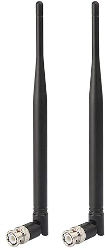 Bingfu Antena receptora de micrófono inalámbrico UHF 400 MHz-960 MHz BNC Antena macho (paquete de 2) para sistema de micrófono inalámbrico, receptor