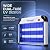ASPECTEK 20W Bug Zapper, Electric Insect Killer for Indoor and Covered Outdoor, Mosquito, Fly and Moth Trap with Protective Mesh and Hanging Chain for Versatile Setup at Home, Patio and Garage