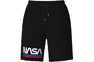 ROHKAO NASA Quick Dry Swim Trunks for Men Mesh Lining with Pockets