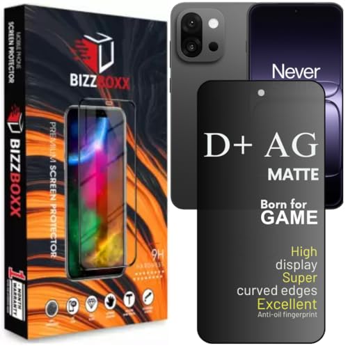 Image of Compatible With OnePlus 13S 5G D+ AG Matte Tempered Glass Screen Guard Protector Anti Fingerprint Gaming Special With Camera Cut (One Plus 13S - 6.32 Inch)- Pack of 1
