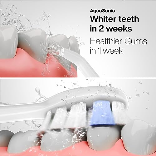 Image of AquaSonic Home Dental Center PRO - Brushing & Flossing Made Easy - Brush & Floss - Power Toothbrush & Water Flosser - Whiter Teeth & Healthier Gums