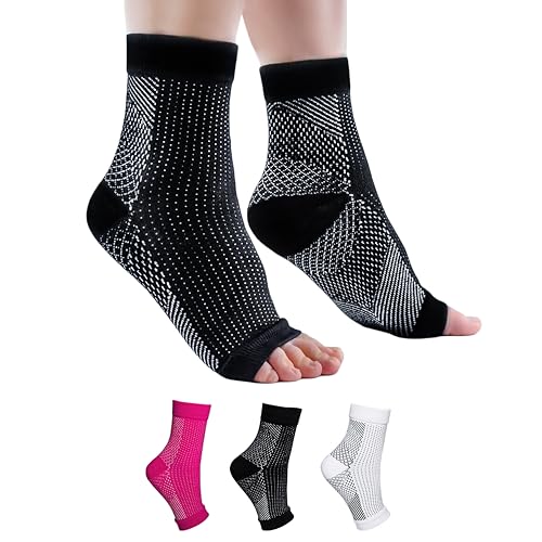 Tieberg® Kompressionssocken Für Schwellungen, Krampfadern & Plantarfasziitis Socken | Kompressionssocken Damen & Herren für Komfort & Linderung bei Diabetischer Neuropathie | 100 Tage Geld zurück