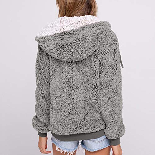 Lulupi Donna Cappotti Felpa con Cappuccio