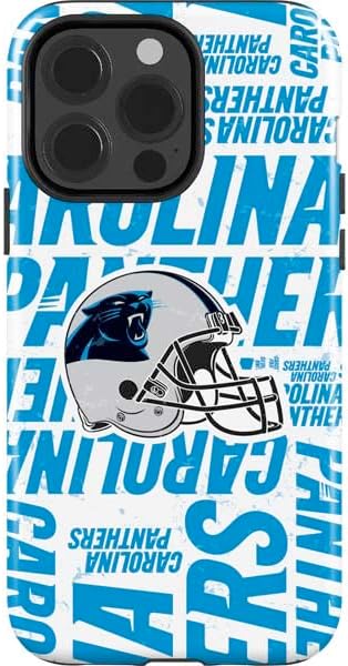 Skinit Impact Phone Case Compatible with iPhone 13 Pro - Officially Licensed NFL Carolina Panthers Distressed Alternate Design