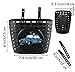 YeloYolker Boys Bike Basket with Bell, Cute Bicycle Front Handlebar Basket for Kids, Toddlers, Plastic Scooter Basket(Police Car)