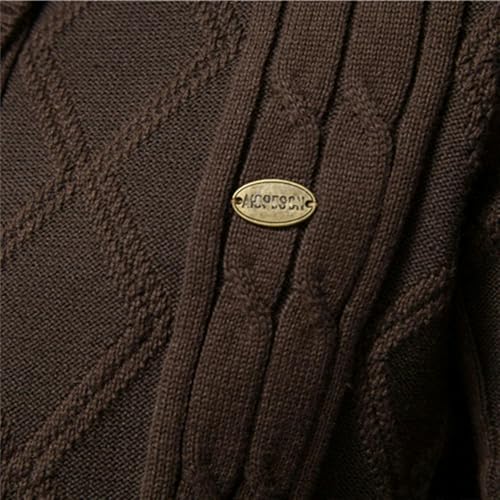 Men Casual Single Breasted Solid Color Business Cardigans Winter Sweater3