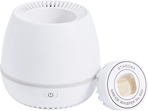 Difusor de aceite esencial sin agua para dormir, kit de inicio de aroma de 30 días, máquina de fragancia inalámbrica, funciona con pilas y