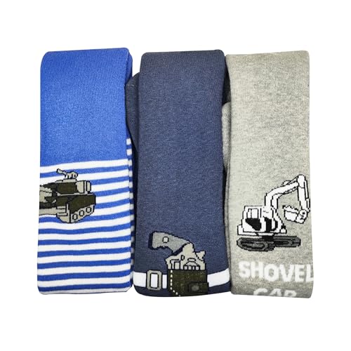 MRCC 3/6er Pack Jungen Thermo Leggings Warm Kinder Baumwolle Überraschende zufällige Auswahl verschiedener Muster 125888 (DE/NL/SE/PL, Numerisch, 86, 92, Regular, 3er Pack Thermo Modell 1)