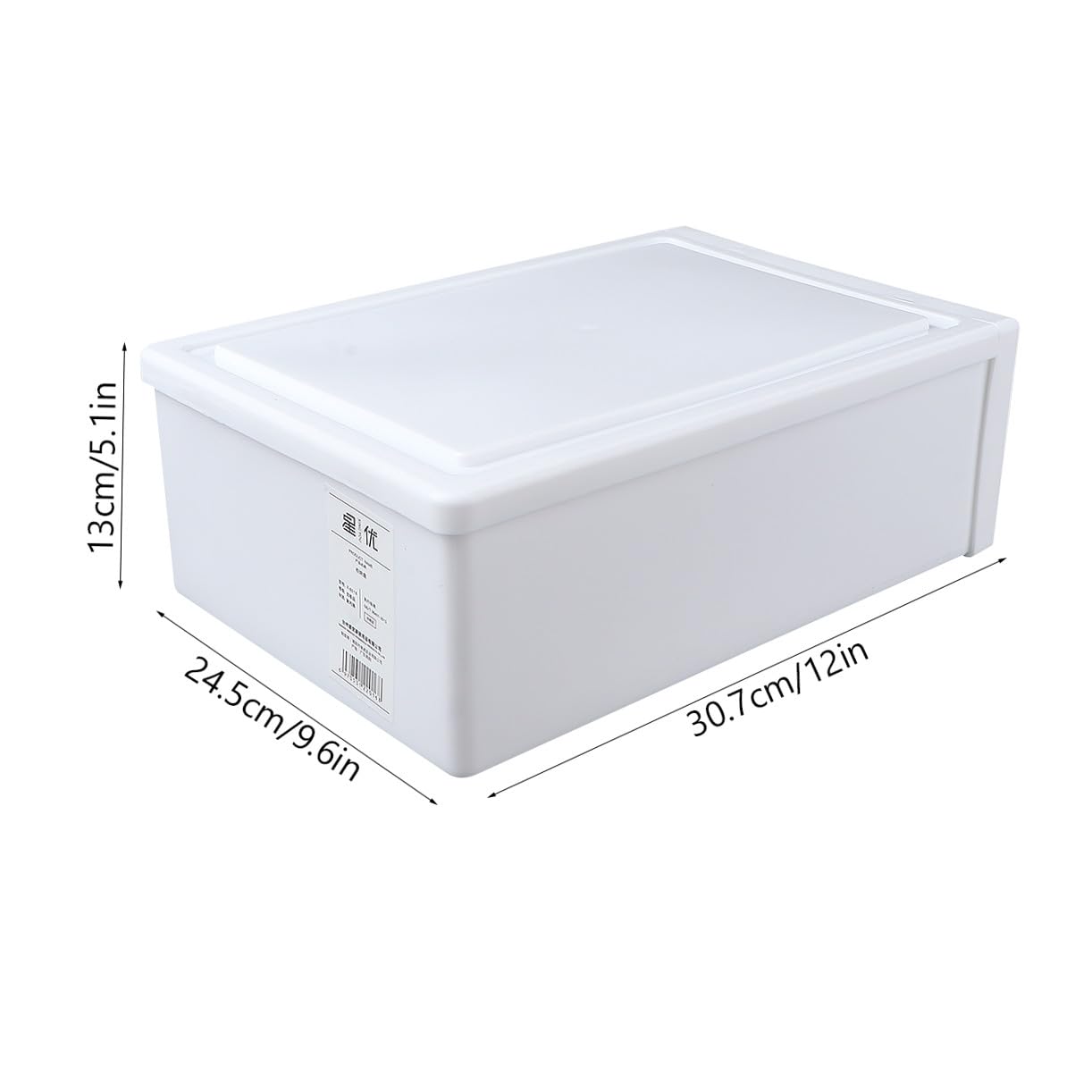 Schubladenbox Weiß aus Kunststoff für Bhs und Krawatten