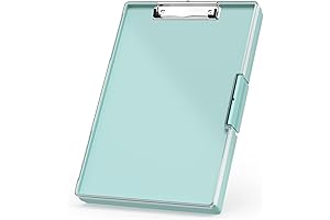 Rimilak Durable Teacher Clipboard with Storage, Side Opening High Capacity Clipboards for Work