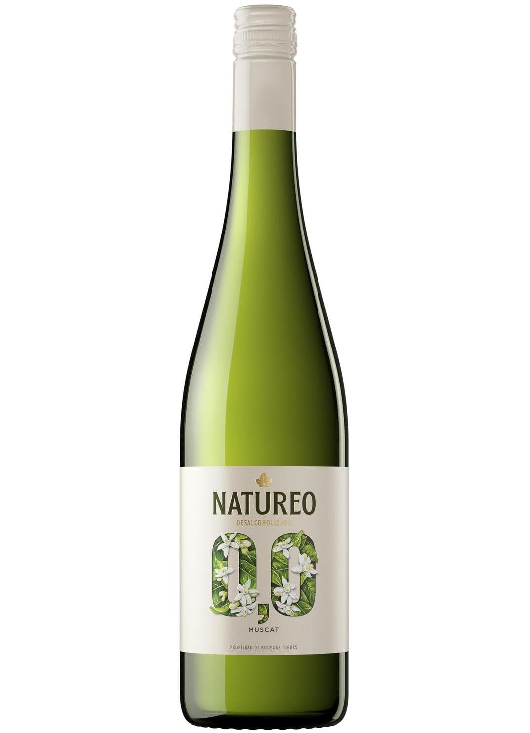Natureo Muscat Torres - Vino Blanco sin Alcohol - Un Vino Ideal Para el Día a Día - Combinarlo Todo Tipo de Comida Meditterránea - Pack 6 Botellas 750ml
