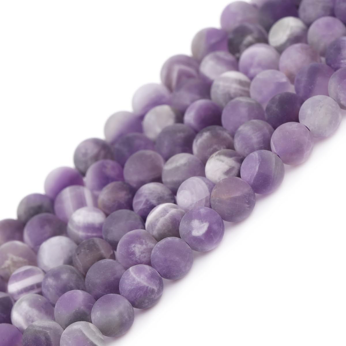 GEM-Inside 6mm Amethyst Semi Precious Gemstone Round Beads for Jewellery Making DIY Handmade Craft Supplies 15" - Image 3