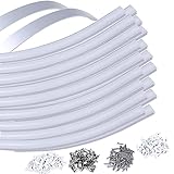Muzata 20PACK 3.3FT/1M Flexible LED Channel with Milky White Cover Lens,Bendable Aluminum Profile...