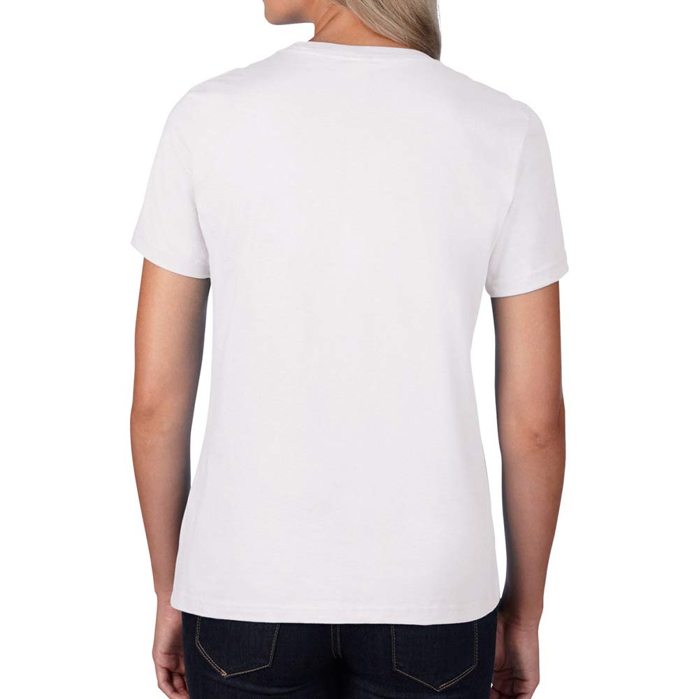 Gildan - T-Shirt Coton - Femmes (M) (Blanc)