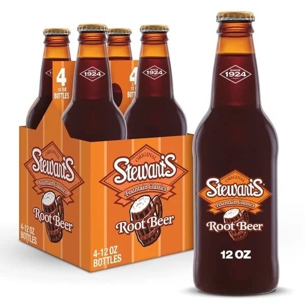 Stewarts, Root Beer, 12 Ounce, 4 Pack