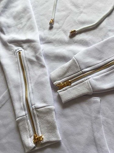 Q&Y Mens Hipster Hip Hop Classic Pullover Long Zipper Hoodie Sweatshirts Jacket4