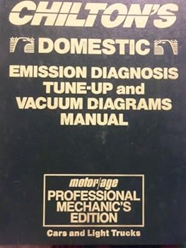 Hardcover Chilton's Domestic Emission Diagnosis Tune-Up and Vacuum Diagrams Manual, 1984-1987/Cars and Light Trucks Book