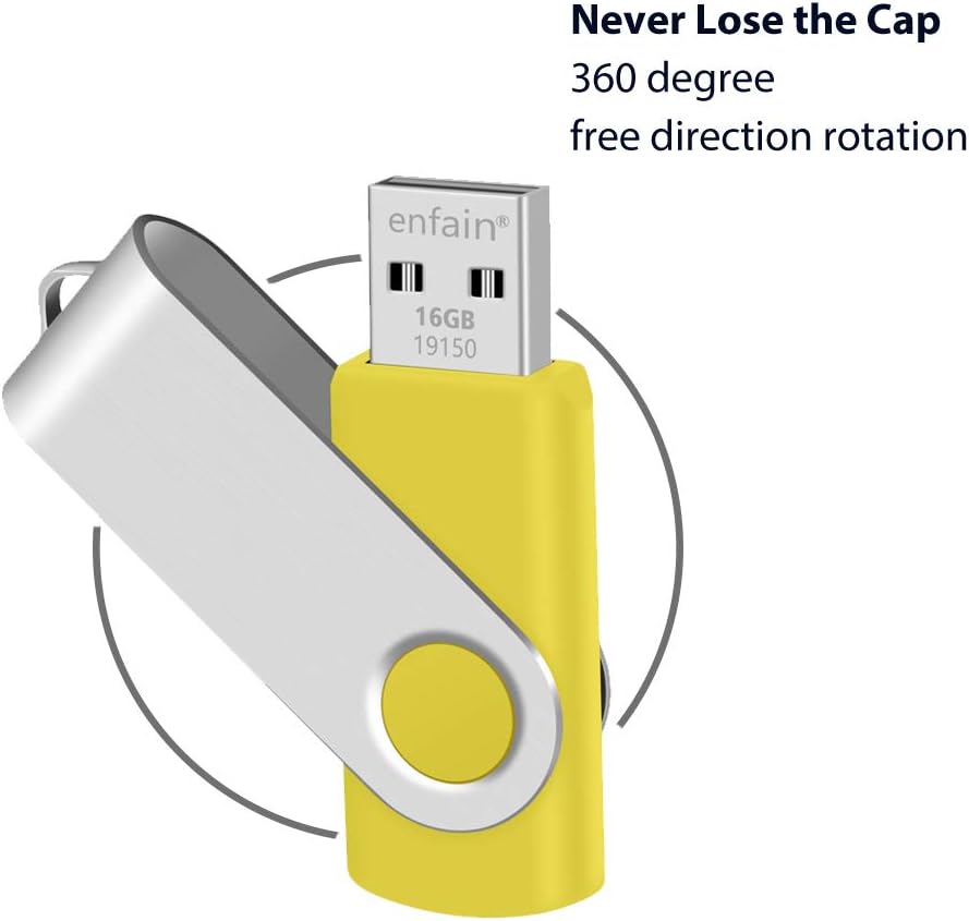 🔥 Flash Sale 10 X Enfain 16GB Bulk USB Flash Drive Jump Thumb Zip Memory Stick 2.0 Yellow, Affordable Solutions for Promotional Giveaways, Corporate Gifts, Catalogs, Software, Direct Mail Campaigns